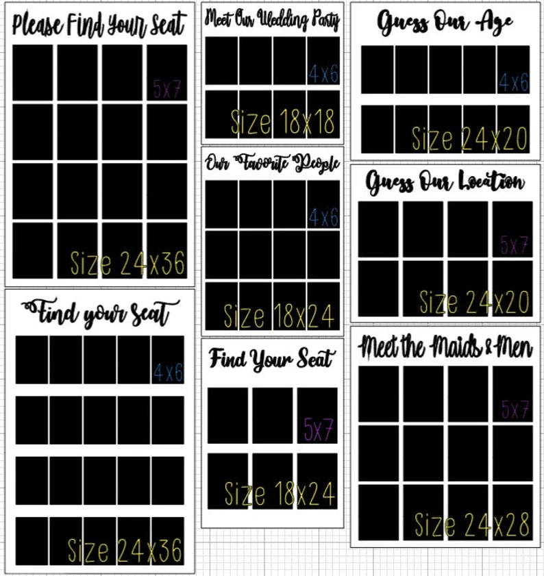 Shower Game, Guess Our Location, Bridal Shower, Baby Shower, Guess Game, Guess Age, Blank Chart, Wedding Signs, Wedding Decor