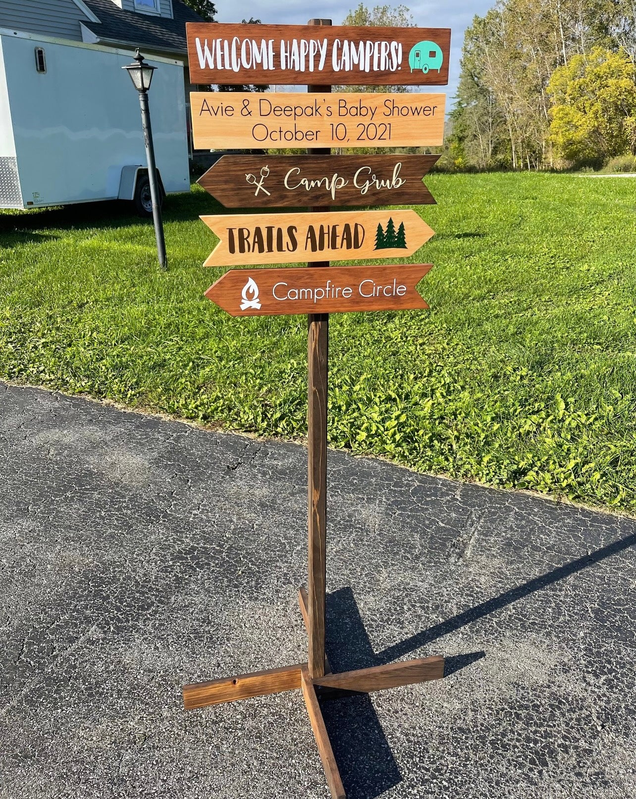 Free Standing Post ONLY, 28-76 Inch, For Custom Travel Signs, Directional Arrows, Tiki Bar, Personalized Wood Signs, Man Cave, Beach Signs