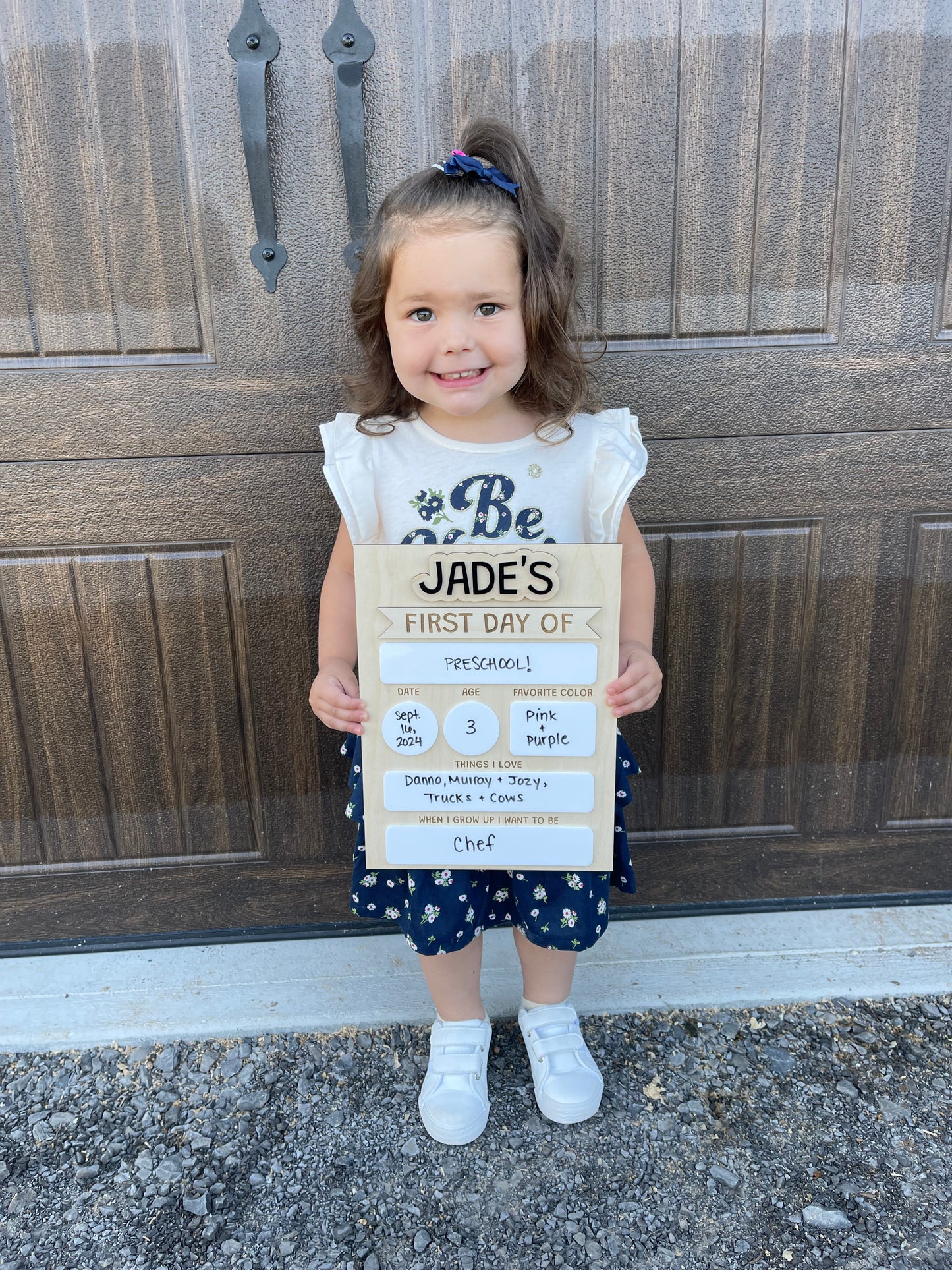 Detailed First Day of School Sign, Last Day, 100th Day, Question Photo Prop, Favorites, Milestones, Student Keepsake, 3D Acrylic Dry Erase