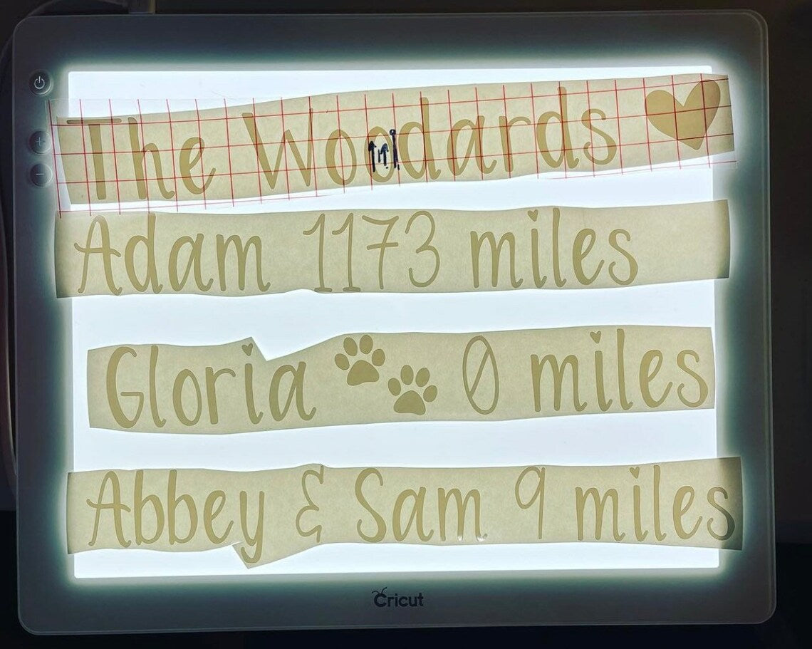 Destination Arrow Decal, Custom Location and Mileage, Permanent Vinyl, Adhesive Decal, DIY Travel Sign, Price PER Decal
