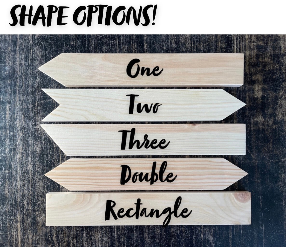 Directional Arrows, 2.5x16 Inch Custom Wood Sign, Event, Business, Personalized, Destinations, Travel, Vacation, Family Location, Restaurant, Store Front