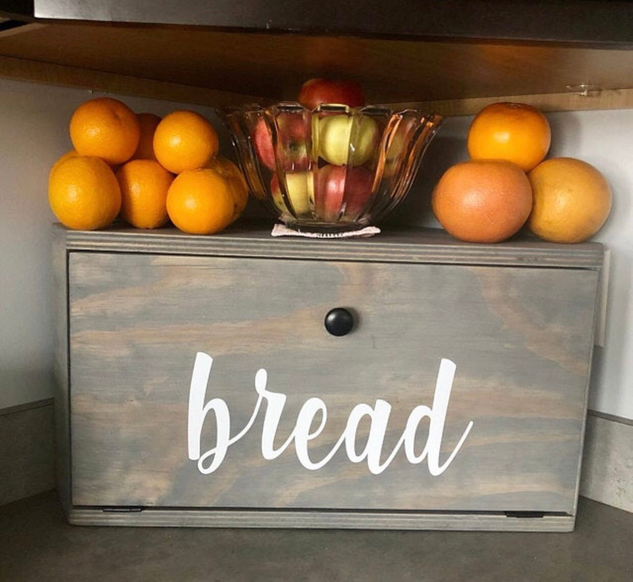 Corner Bread Box, Personalized, Custom Box, Kitchen Decor, Organization, Storage, Bread Box, Wooden, Countertop Box, Bread, Custom, Wood